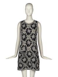 CHANEL FLORAL KNIT DRESS