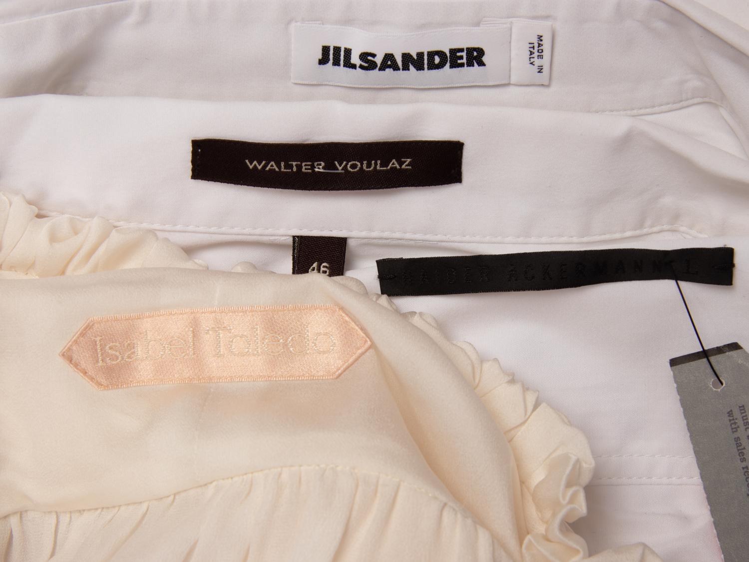 Four Designer White Shirts