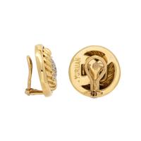 David Yurman, Yellow Gold and Diamond Earrings