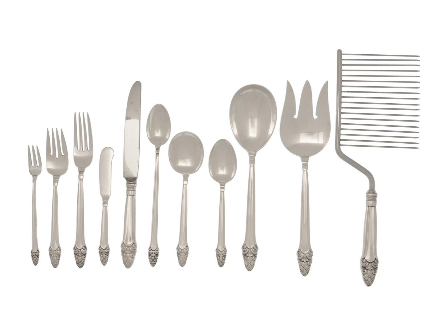 An American Silver Flatware Service