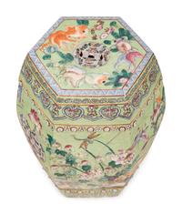 A Chinese Enameled Porcelain Garden Seat