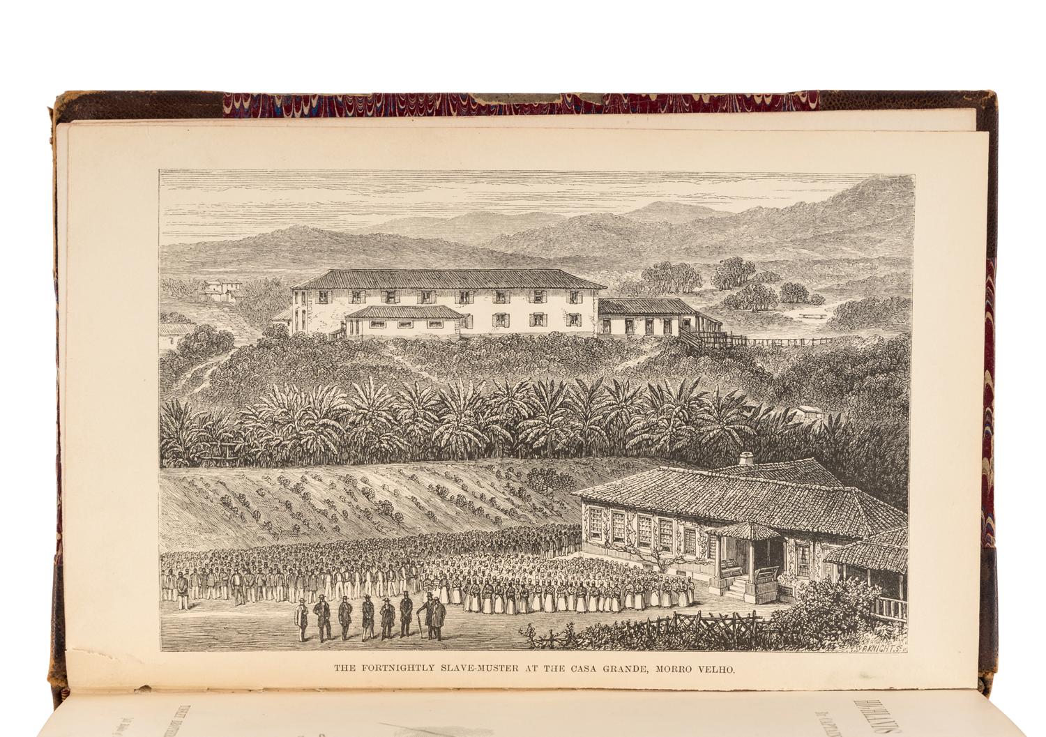 BURTON, Richard Francis, Sir (1821-1890). Explorations of the Highlands of the Brazil; With a Full Account of the Gold and Diamond Mines . Also, Canoeing Down 1500 Miles of the Great River Sao Francisco, from Sabara to the Sea . London: Tinsley Brothers, 1869.