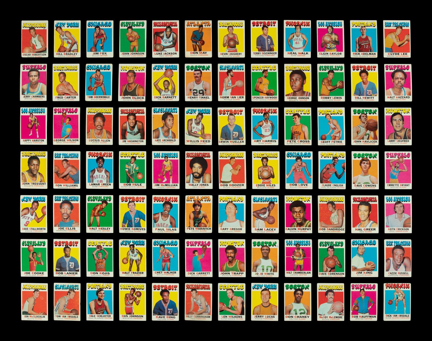 A Near Set of 1971-72 Topps Basketball Cards