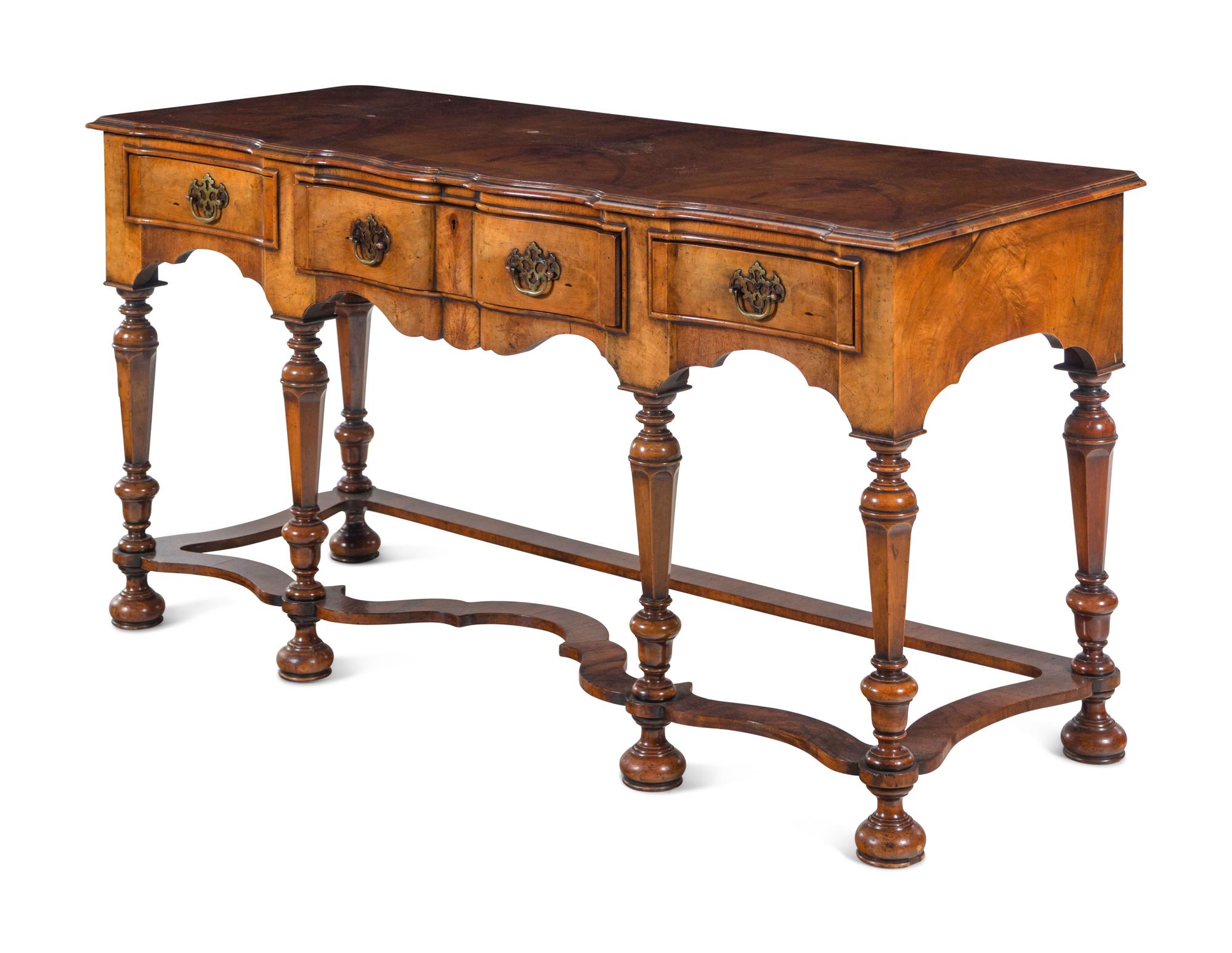 A William and Mary Style Walnut Serving Table