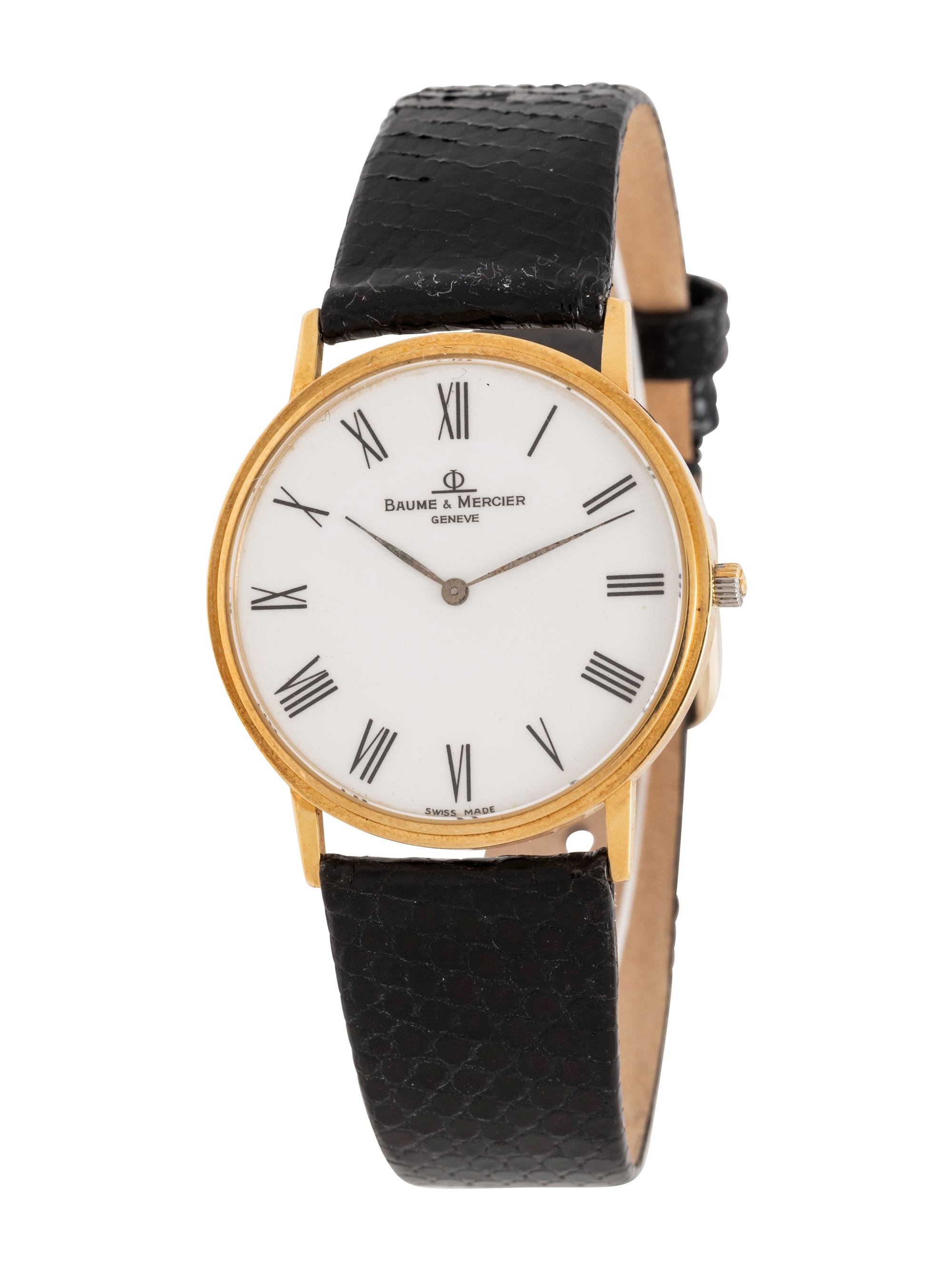 BAUME & MERCIER, REF. MV045088 18K YELLOW GOLD 'CLASSIMA' WATCH