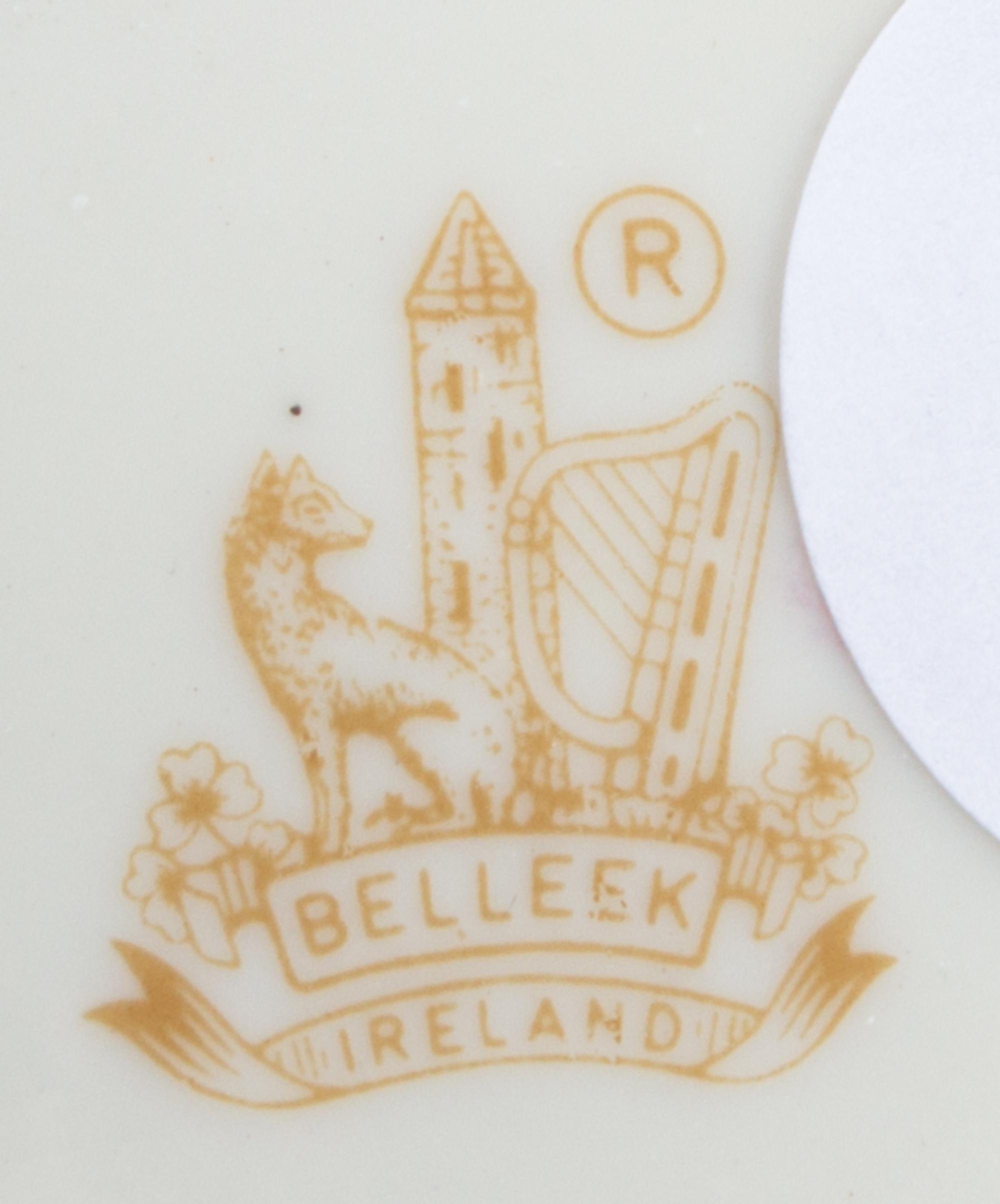 Seven Belleek Vases Height of tallest 8 inches. — SEVENTH GOLD MARK (1980-1993)