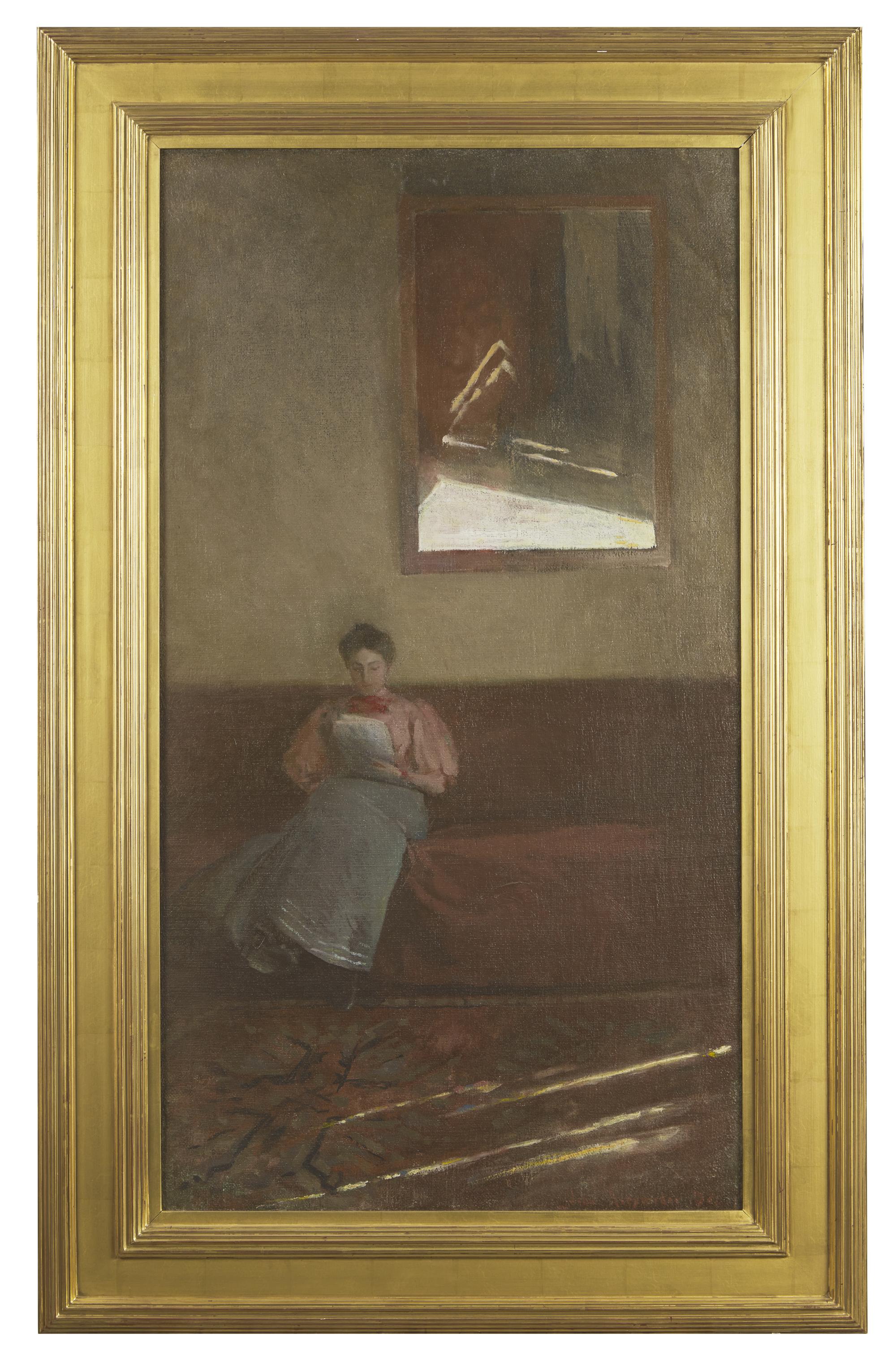 Étude (Reflections, Sunlight in Mirror; Interior, Bess Reading; Woman Reading, Study of Sunlight) , 1894