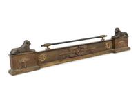 An Empire Style Gilt Bronze Fire Fender