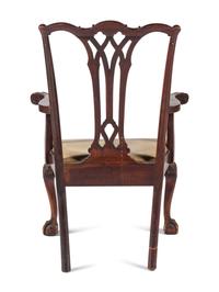 A Chippendale Style Shell Carved Mahogany Armchair