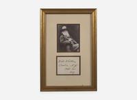 [Literature] Whitman, Walt: Signed Card