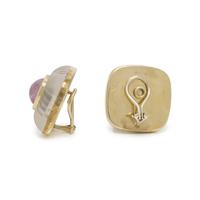 TRIANON, TOURMALINE AND ROCK CRYSTAL EARCLIPS
