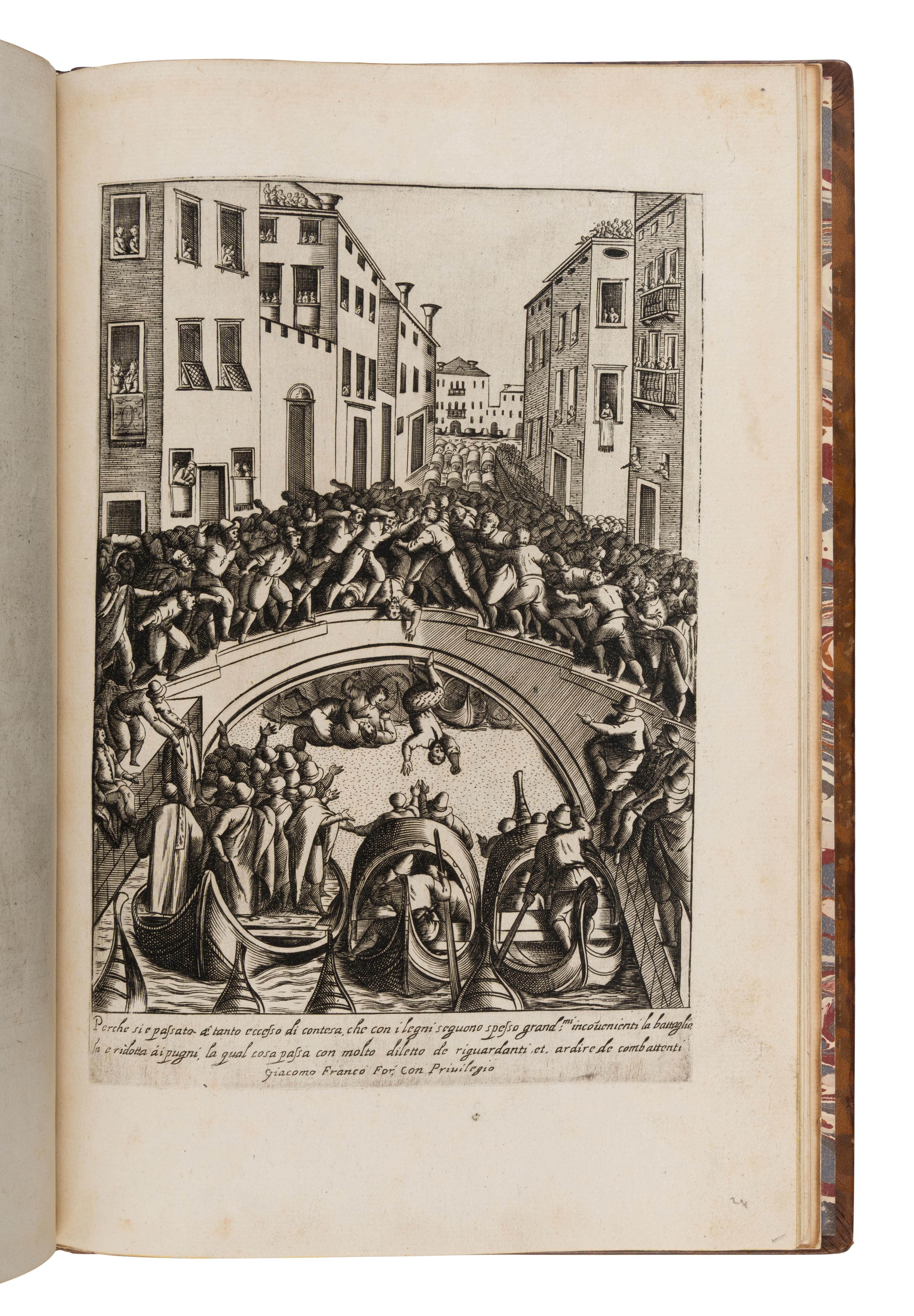 Franco, Giacomo (1550-1620). Habiti d'huomeni et donne venetiane . [Venice, 1610].