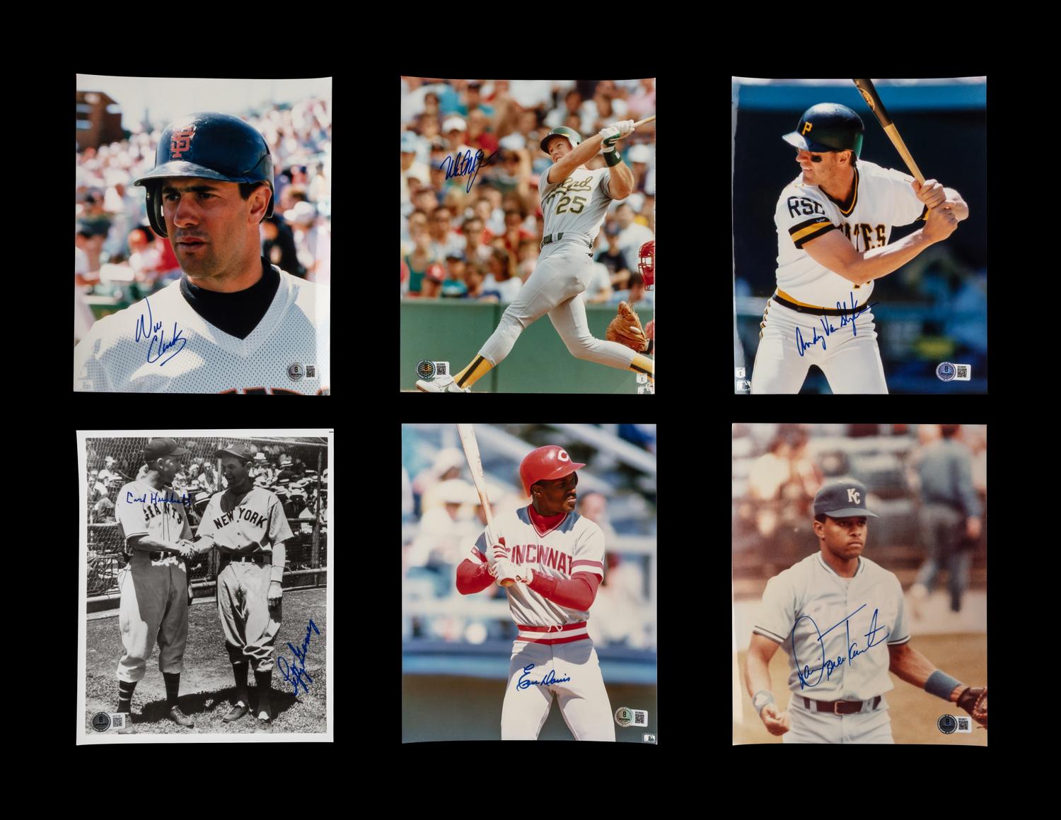A Large Collection of Baseball Hall of Fame and Notable Signed Photographs (Beckett Authentication Services)