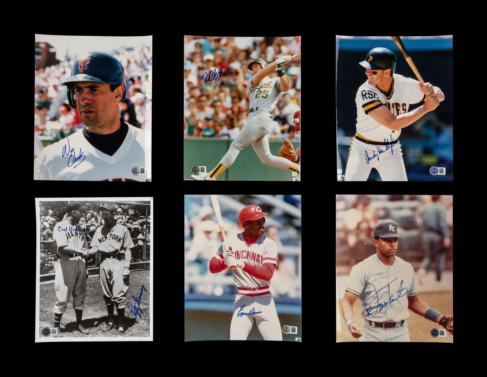 A Large Collection of Baseball Hall of Fame and Notable Signed Photographs (Beckett Authentication Services)
