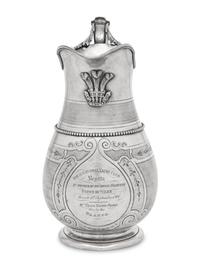 An American Coin Silver Presentation Water Pitcher of Yacht Racing Interest