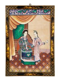 A Pair of Chinese Pith Paintings