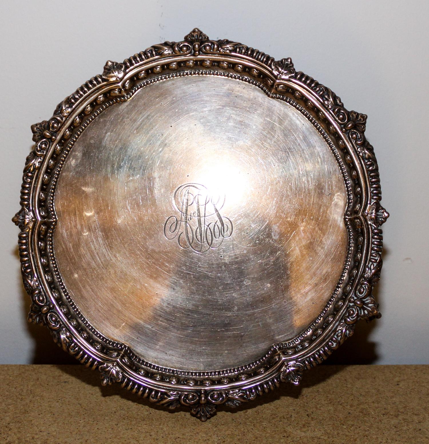 An American Silver Salver Diameter 10 1/8 inches. — 20TH CENTURY