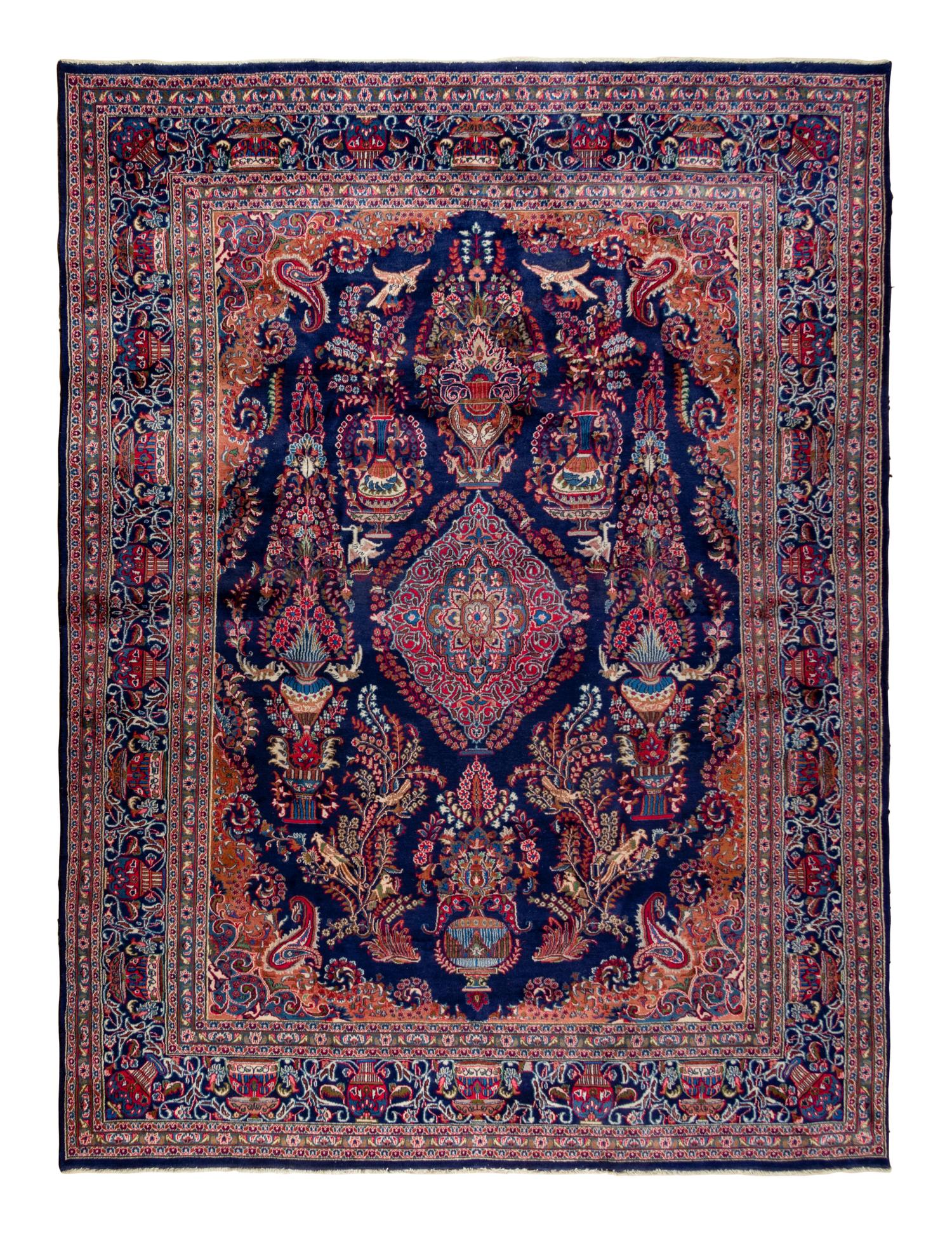 A Kashan Wool Rug