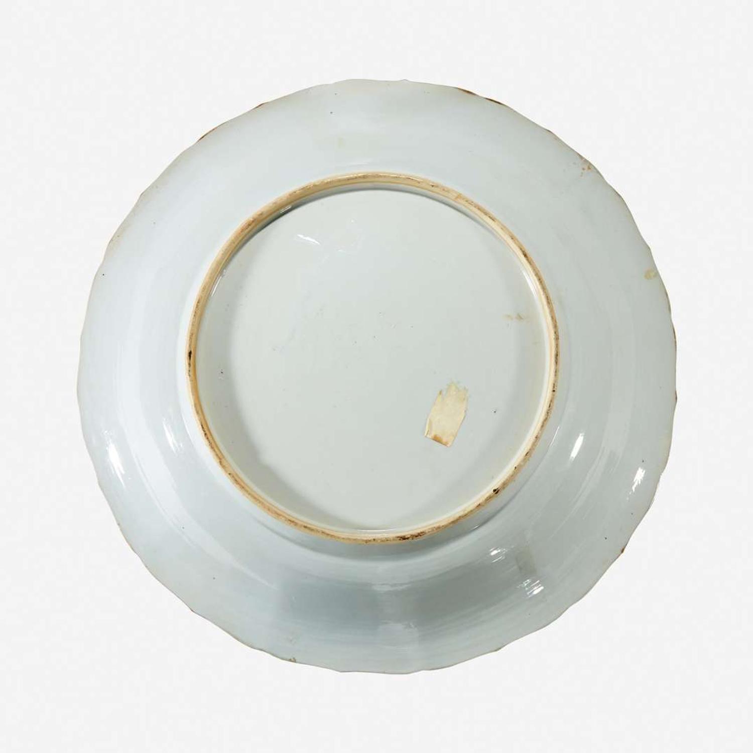 A large Chinese blue and white porcelain "Meiren" charger 18th century