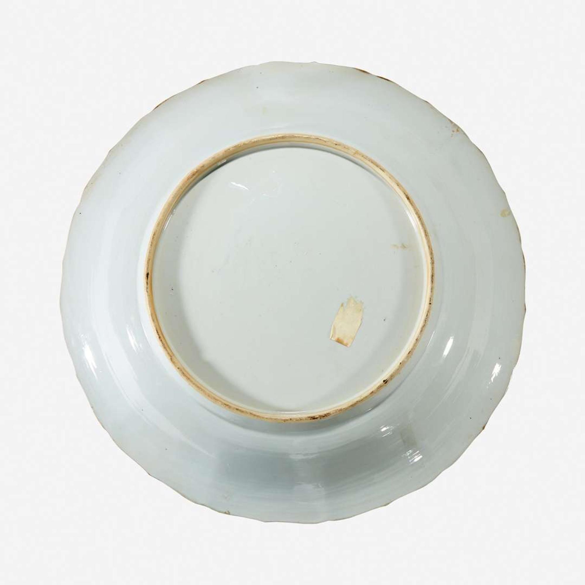 A large Chinese blue and white porcelain "Meiren" charger 18th century