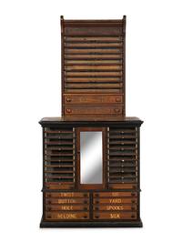 Two Victorian Spool Cabinets