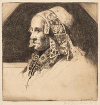 Sir David Young Cameron, (Scottish, 1865-1945), A group of twelve works: Chinon, Inverlochy Castle, Fisher Folk, Haddington, Lady of Ho