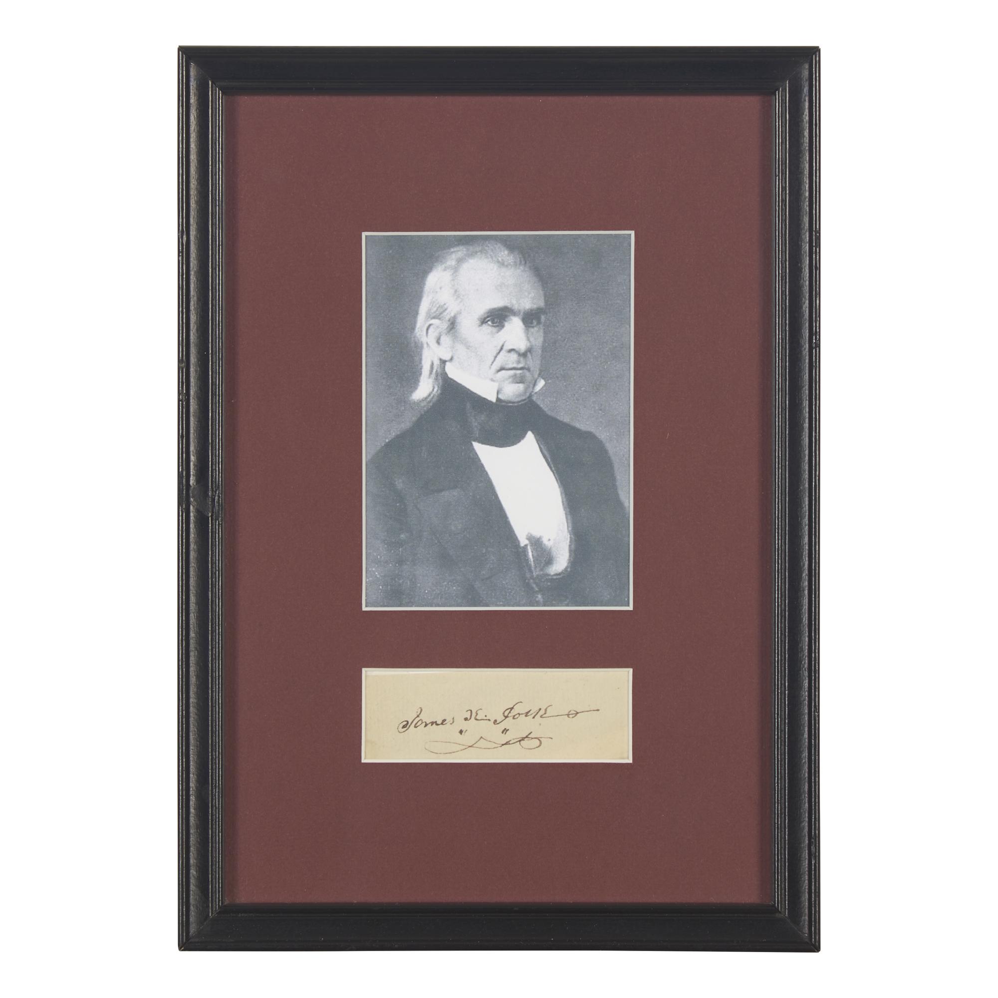 [Presidential] Polk, James K. Cut signature
