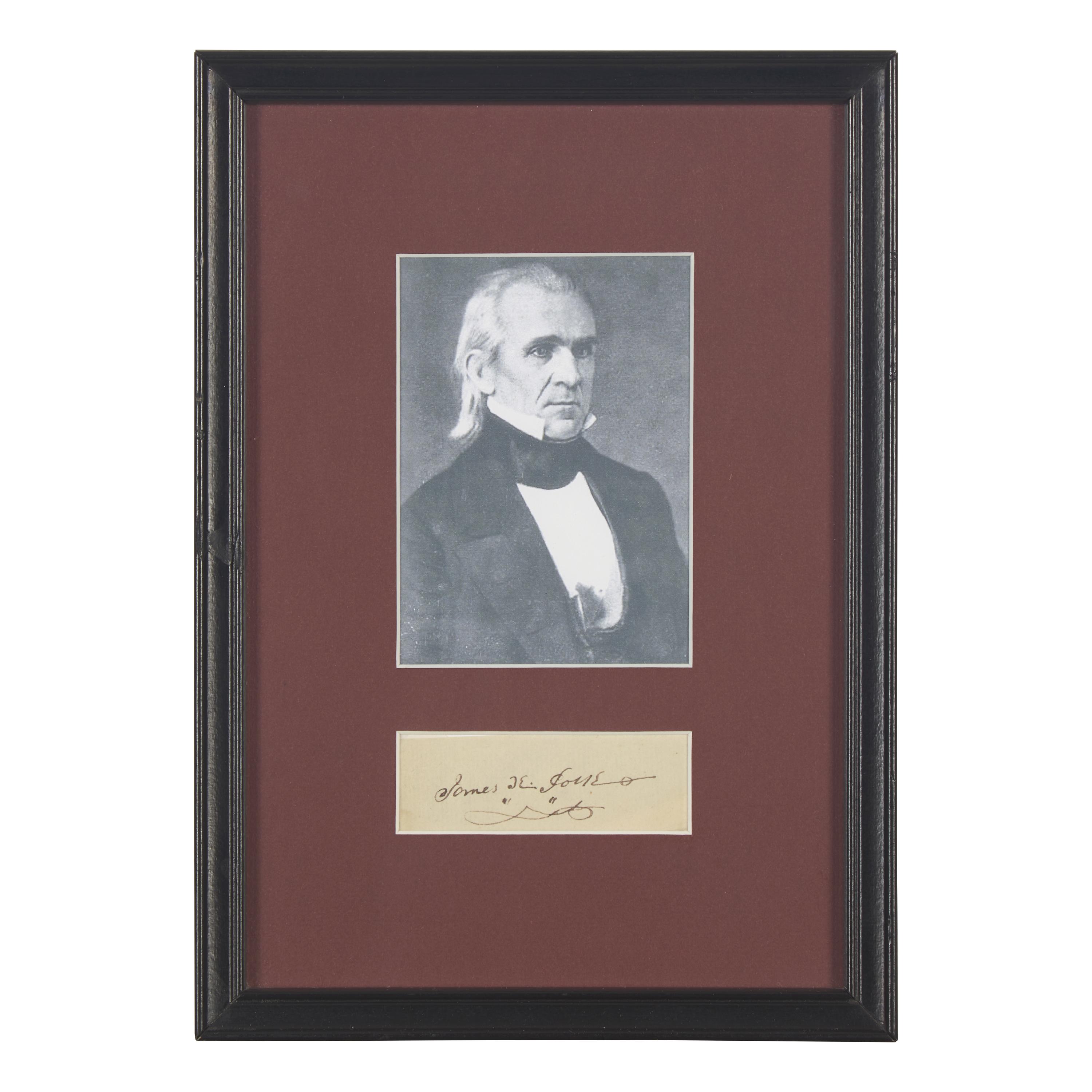 [Presidential] Polk, James K. Cut signature