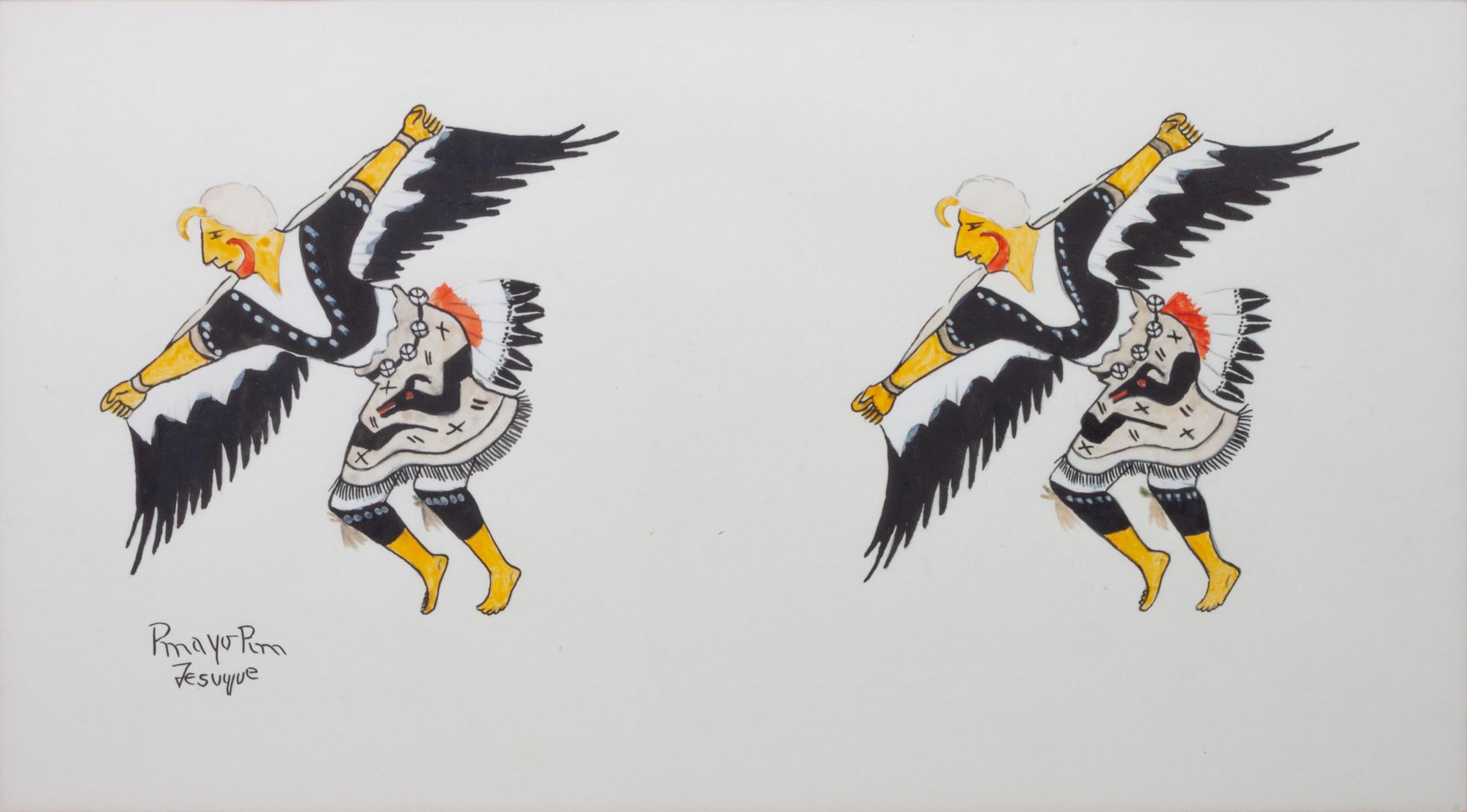 Untitled (Eagle Dancers) together with Untitled (Eagle Dancers with Drums)