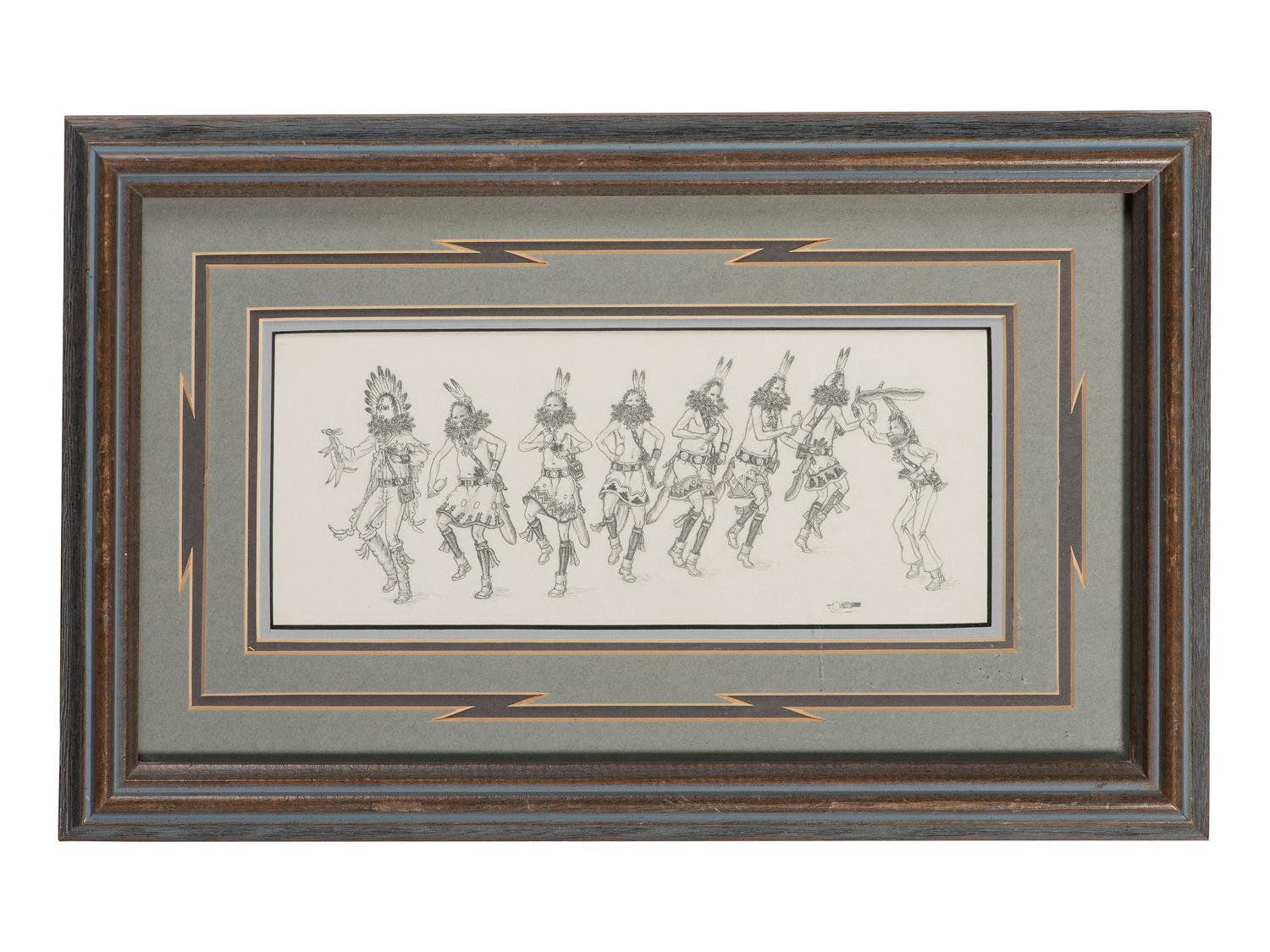 Collection of Framed and Unframed Pueblo Works