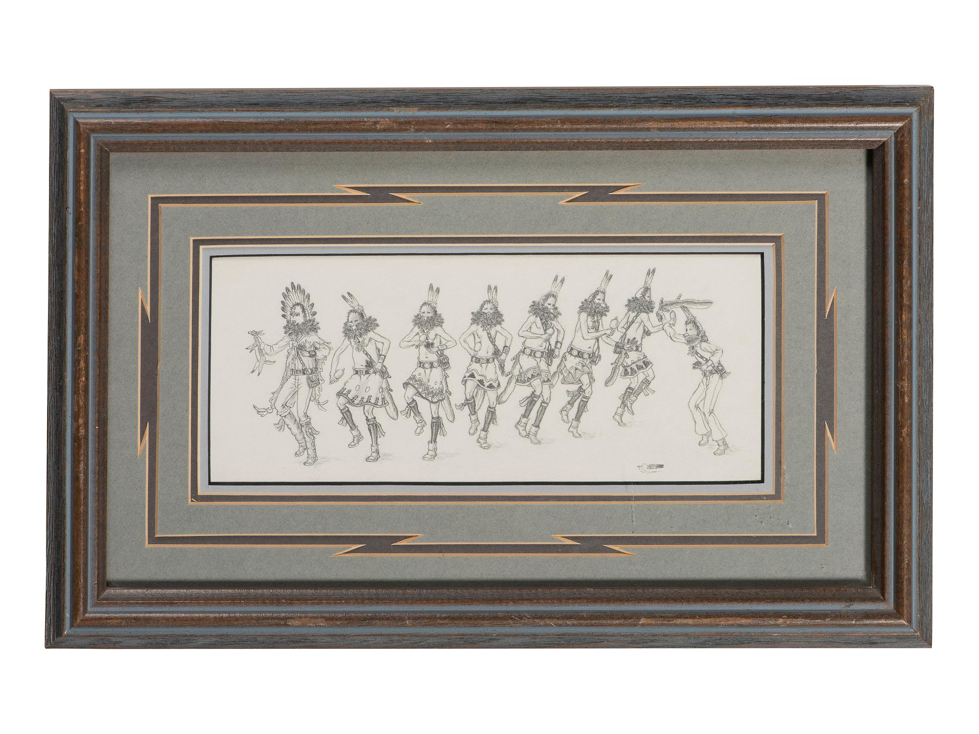 Collection of Framed and Unframed Pueblo Works