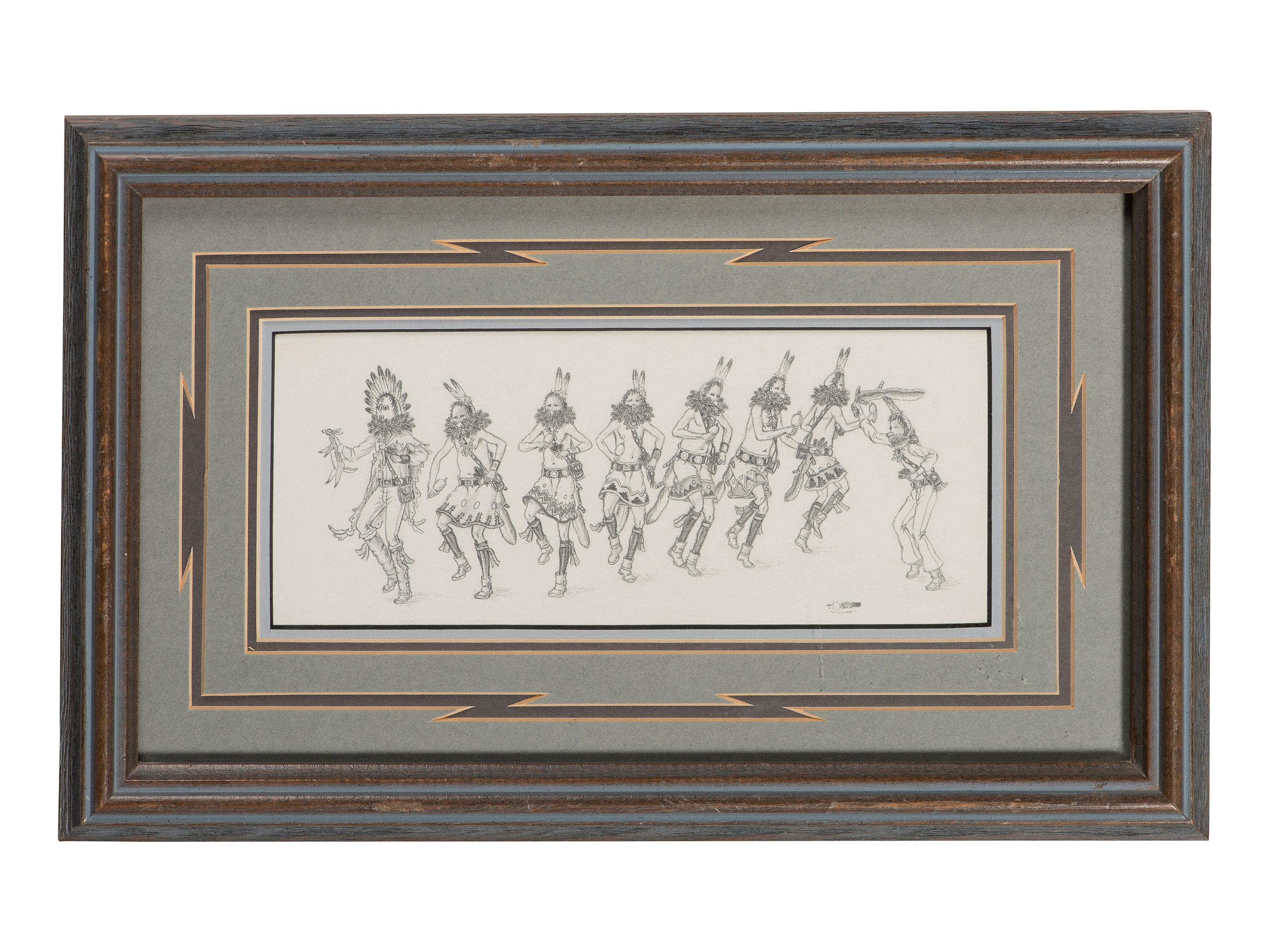 Collection of Framed and Unframed Pueblo Works