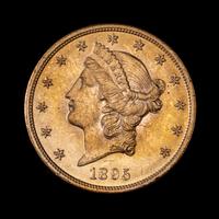 A United States 1895 Liberty Head $20 Gold Coin