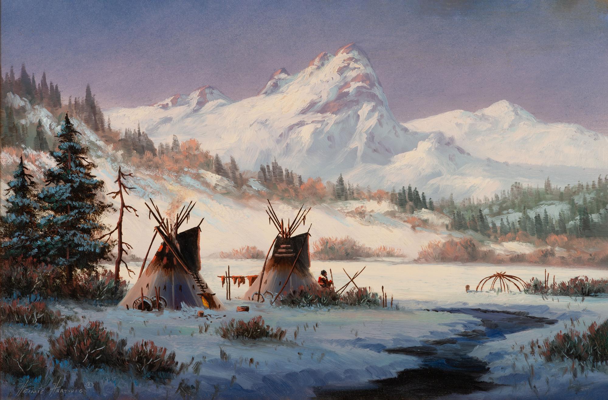 Winter in the Tetons Mountains