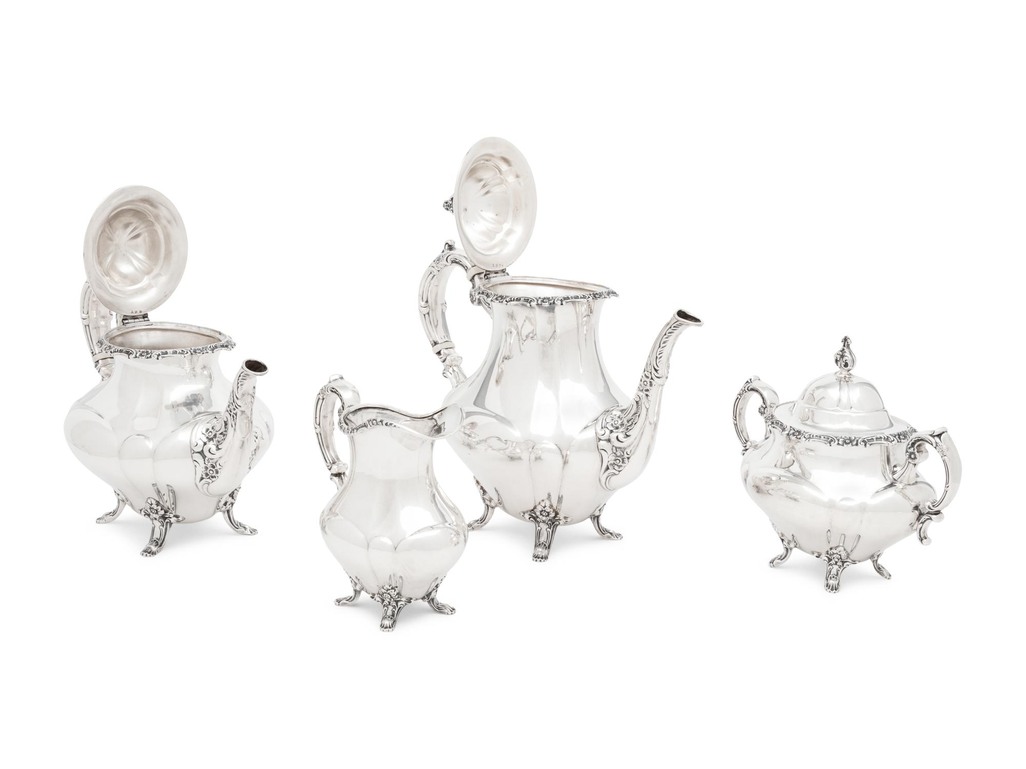 An American Silver Four-Piece Tea and Coffee Service