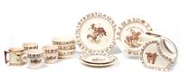 Collection of Western Style Table Articles Height of largest 7 1/2 inches