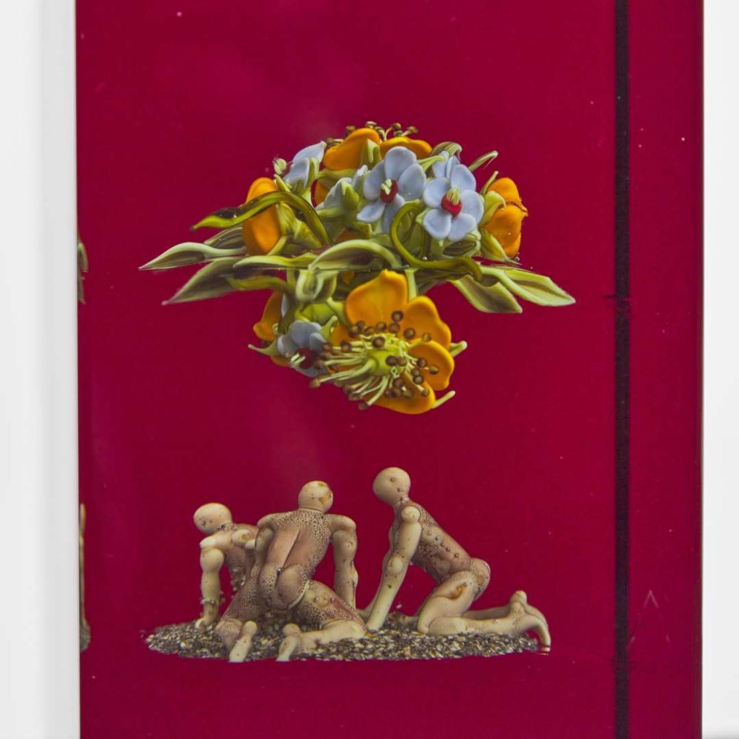 Paul Stankard (American, b. 1943) Coronet Bouquet with Spirits, USA, 1995