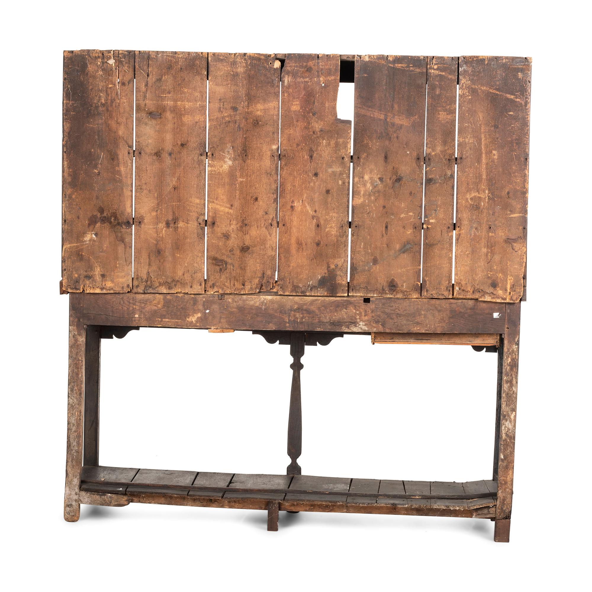 An English Oak Pewter Cupboard