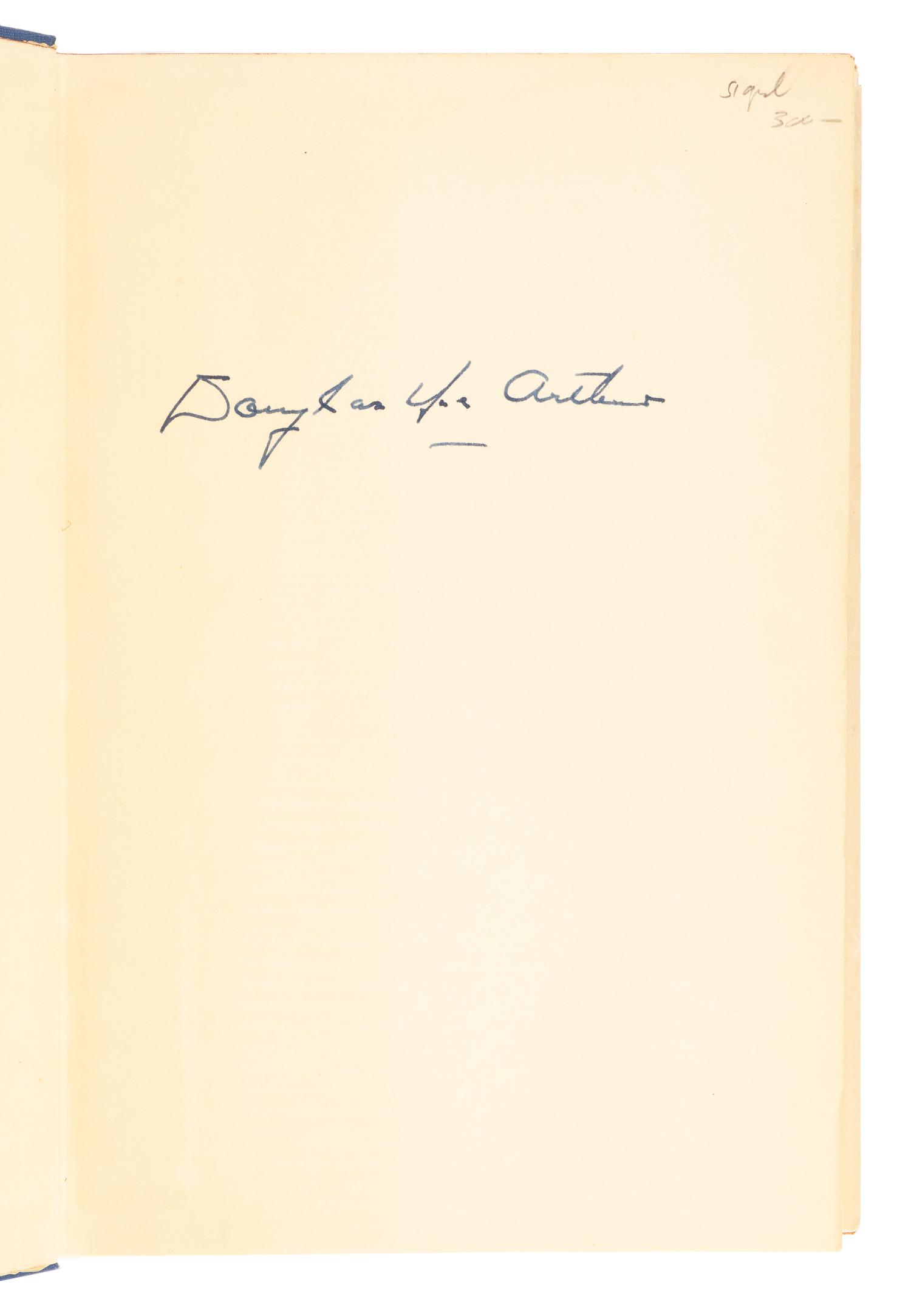 MacARTHUR, Douglas (1880-1964). Reminiscences. New York, Toronto, and London: McGraw-Hill Book Company, 1964.