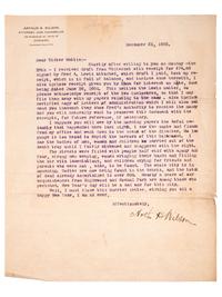 [CHICAGO - IROQUOIS THEATER FIRE]. Eyewitness letter written in the aftermath of the Iroquois Theater Fire.