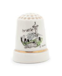 Sixteen Porcelain Thimbles