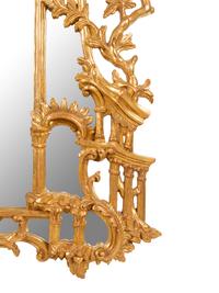 A Chinese Chippendale Style Giltwood Mirror