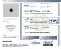 Sapphire, Diamond, and White Gold Ring