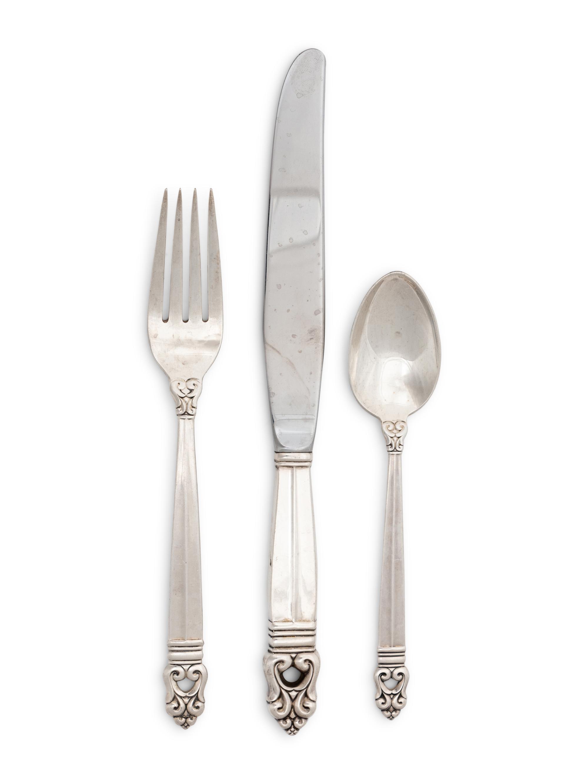 An American Silver Flatware Service