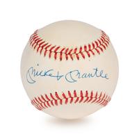 A Mickey Mantle Signed Autograph Baseball (Beckett Authentication Services Letter)