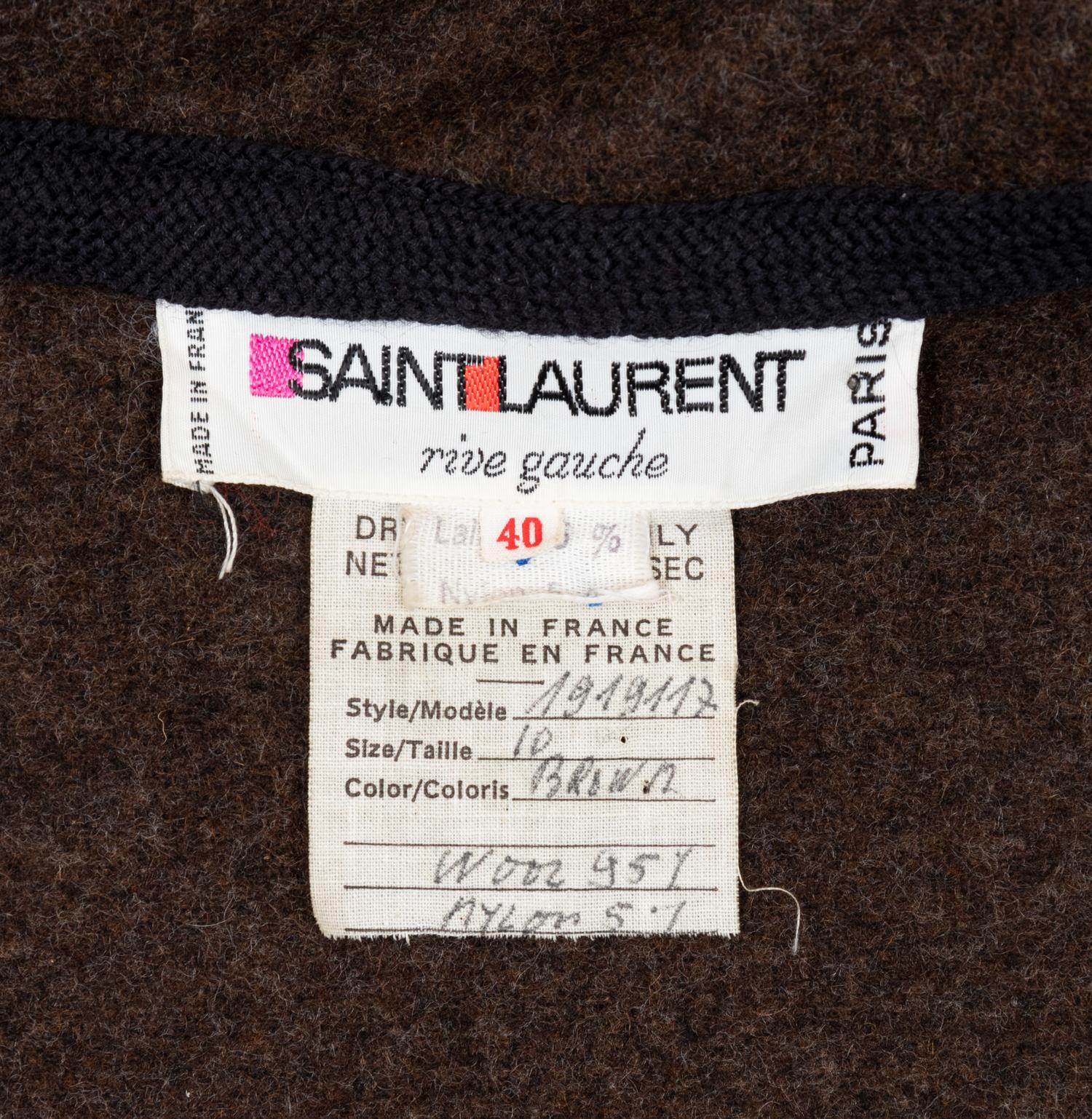 Yves Saint Laurent, Rive Gauche Cape, 1970s