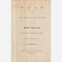 [Business & Industry] [Morris, Robert] Plan of Association of the North American Land Company. Established February, 1795