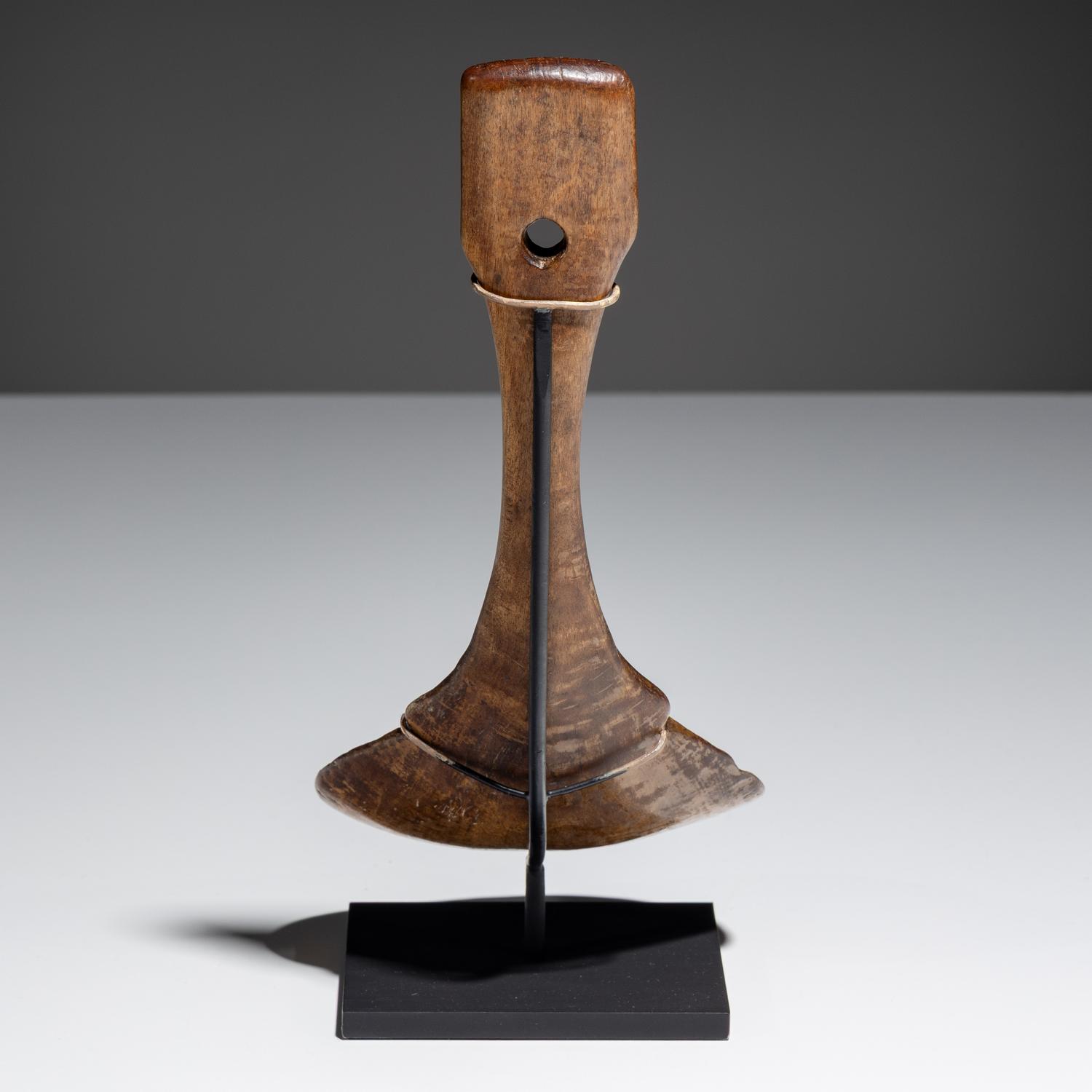 Menominee Feast Ladle, with Trade Silver Medallion, Published