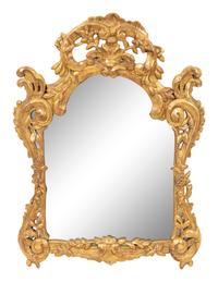 An Italian Rococo Giltwood Mirror