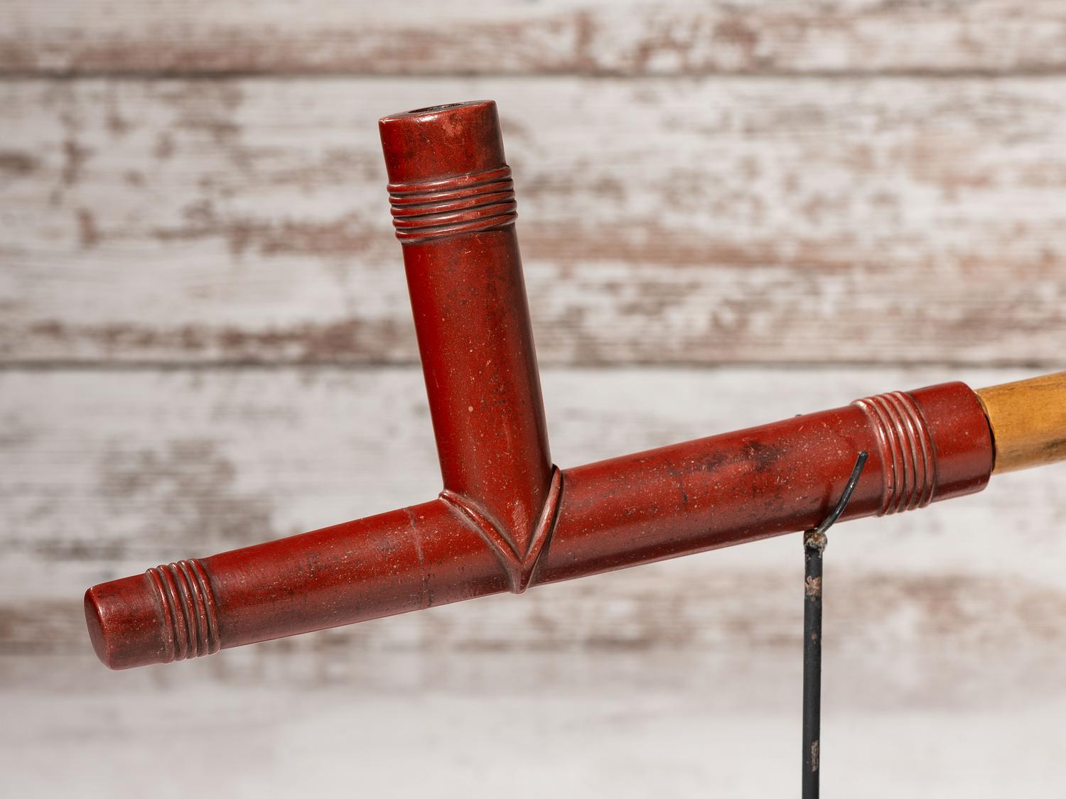 Plains Catlinite Pipe Bowl with Stem
